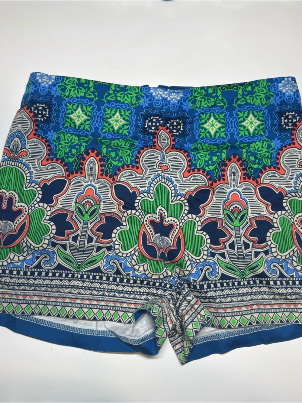 Flying Tomato Boho Mulitcolored Printed High Waist Shorts - Picture 1 of 3